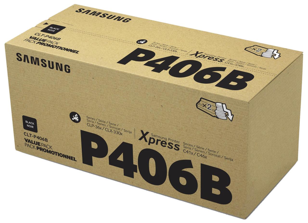 HP Original CLT-P406B Twin-Pack Toner schwarz 3.000 Seiten (CLT-P406B/ELS) fü... von HP Inc.
