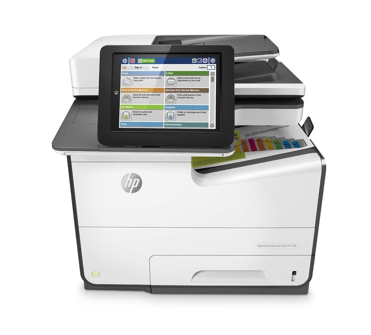 HP PageWide Enterprise Color 586dn Tintenstrahl-Multifunktionsgerät von HP Inc.