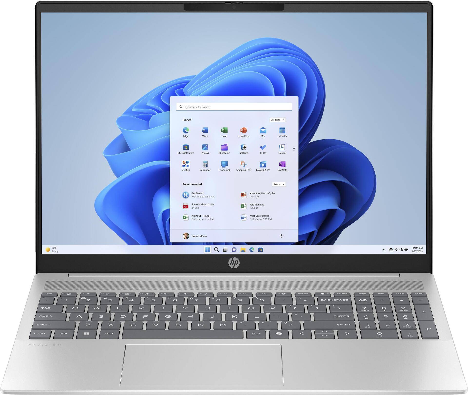 HP Pavilion 16-ag0175ng AMD Ryzen 7 8840U Laptop 40,6 cm (16) WUXGA 16 GB LPDDR5-SDRAM 512 GB SSD Wi-Fi 6 (802.11ax) Windows 11 Home Silber (A4CR3EA#ABD) von HP Inc