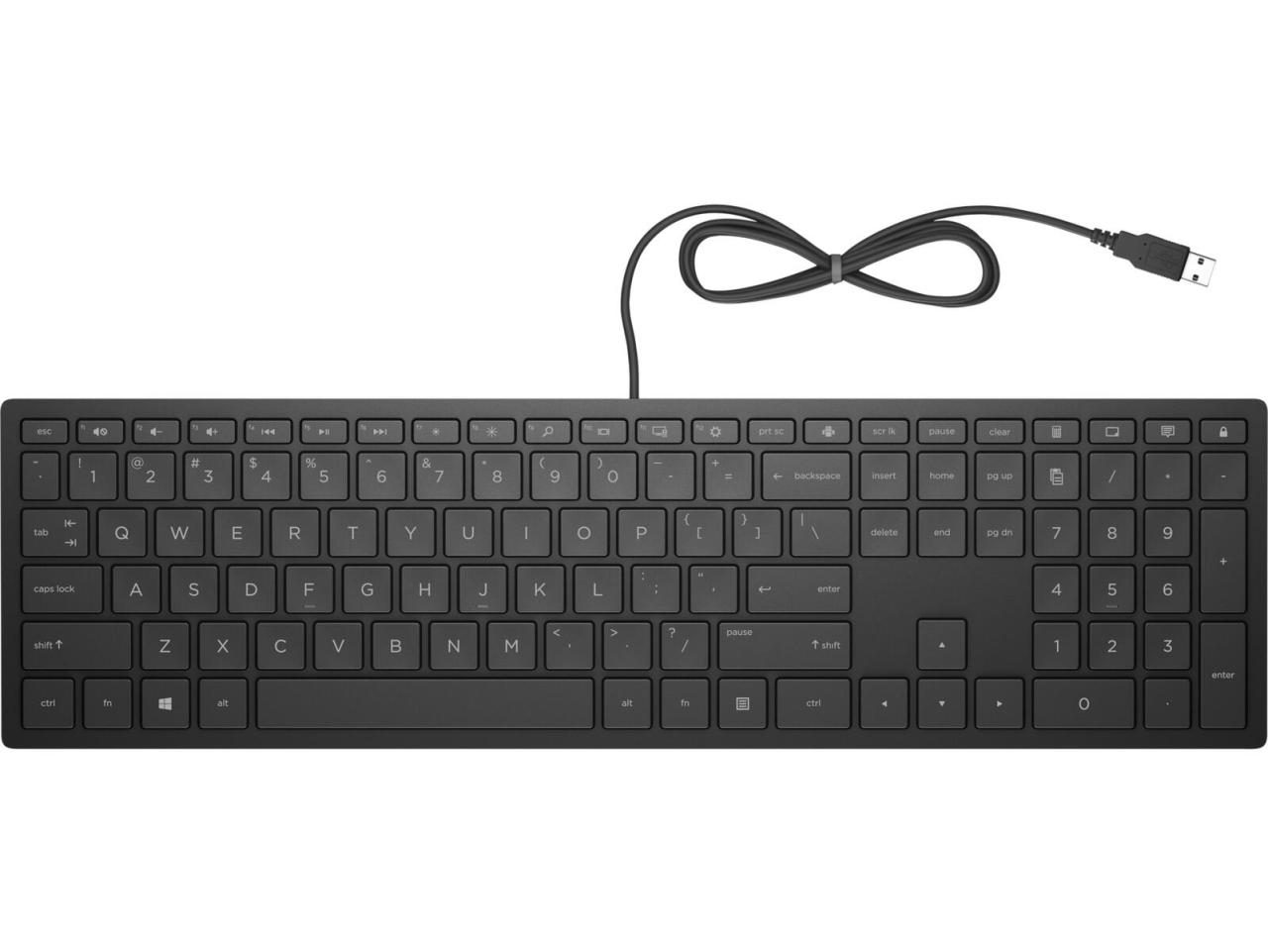 HP Pavilion 300 kabelgebundene Tastatur schwarz von HP Inc.