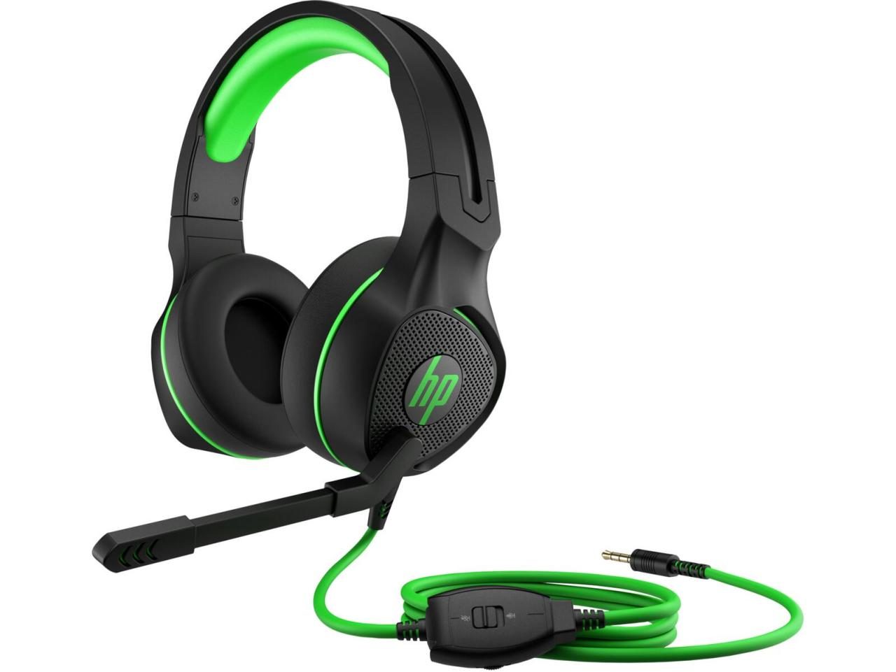 HP Pavilion 400 kabelgebundenes Gaming Headset schwarz/grün von HP Inc.