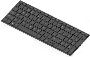 HP Premium - Ersatztastatur Notebook - hinterleuchtet - Niederlande (L01027-B31) von HP Inc