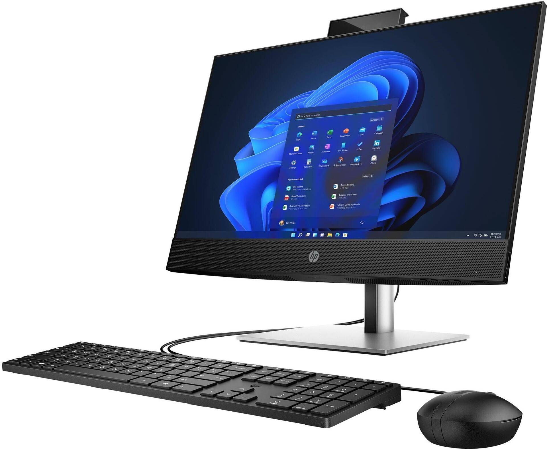 HP ProOne 440 G9 - Wolf Pro Security - All-in-One (Komplettlösung) - Core i5 i5-14500T / 1.7 GHz - RAM 8 GB - SSD 256 GB - NVMe - UHD Graphics 770 - 1GbE, 802.11ax (Wi-Fi 6E), Bluetooth Dual-Mode - WLAN: 802.11a/b/g/n/ac/ax (Wi-Fi 6E), Bluetooth 5.3 WLAN- (937U2EA#ABD) von HP Inc