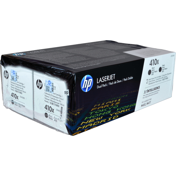 HP Toner CF410XD (410X) - Doppelpack - Schwarz - Kapazität: 2x 6.500 Seiten (CF410XD) von HP Inc