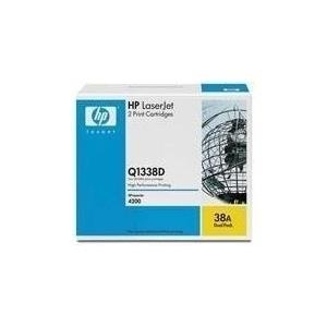HP Toner Q1338D (38A) - Doppelpack - Schwarz - Kapazität: 2x 12.000 Seiten (Q1338D) von HP Inc