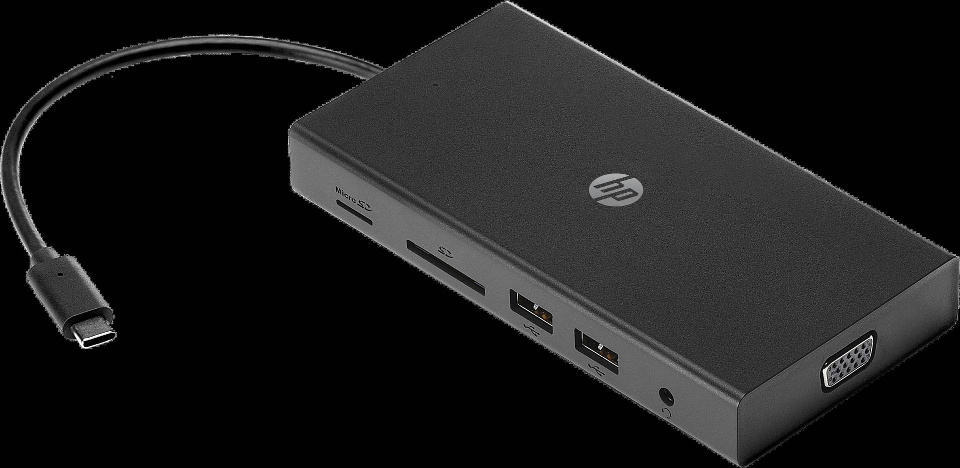HP Travel Hub - Port Replicator - USB-C - VGA, HDMI - Europa (1C1Y5AA#ABB) von HP Inc