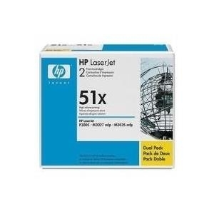 Hewlett-Packard HP 51X Dual Pack - Tonerpatrone - 2 x Schwarz - 13000 Seiten (Q7551XD) von HP Inc