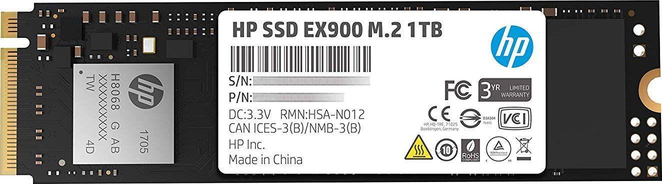 HP EX900 - SSD - 1TB - intern - M.2 2280 - PCIe 3.0 x4 (NVMe) (5XM46AA#ABB) von HP Inc