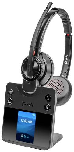 HP Poly Savi 8420 Office DECT Computer On Ear Headset DECT, Bluetooth® Stereo Schwarz Noise Cancell von HP Poly