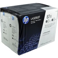 2 HP Toner CF287XD  87X  schwarz von HP