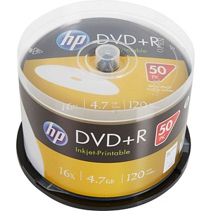 50 HP DVD+R 4,7 GB bedruckbar von HP