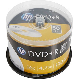 50 HP DVD+R 4,7 GB von HP