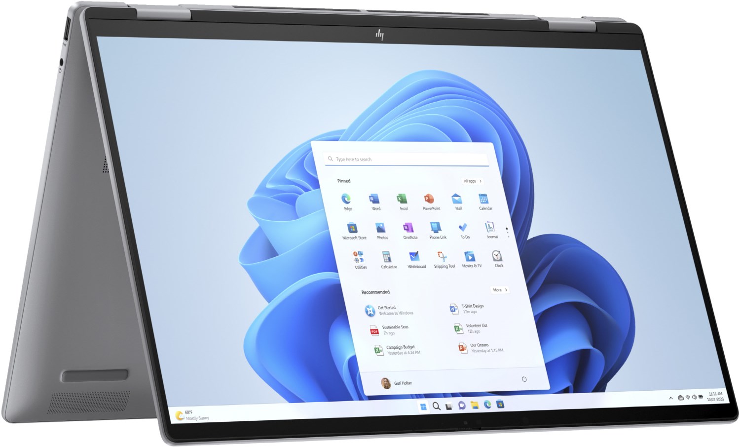 ENVY x360 16-ad0679ng (A7JY2EA) 40,6 cm (16") 2 in 1 Convertible-Notebook meteor silver von HP