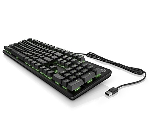 HP , USB, Pavilion Gaming Tastatur 550 (Red-Switches, RGB-Beleuchtung, 10 Tasten Rollover, Anti-Ghosting, Gaming Modus, anpassbare Standfüße, QWERTZ-Layout) schwarz von HP