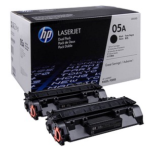 HP 05A (CE505D) schwarz Tonerkartuschen, 2er-Set von HP