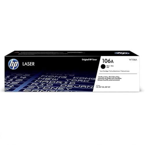 HP 106A (W1106A) Original Toner Schwarz für HP Laser 107, 135, 137 von HP