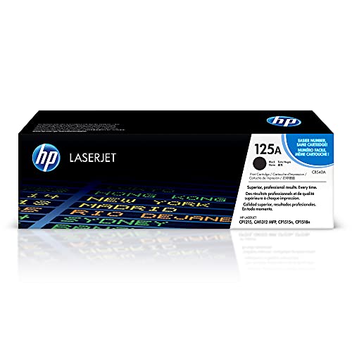 HP 125A (CB540A) Schwarz Original Toner für HP Color Laserjet CP1215, CP1515, CM1312 von HP