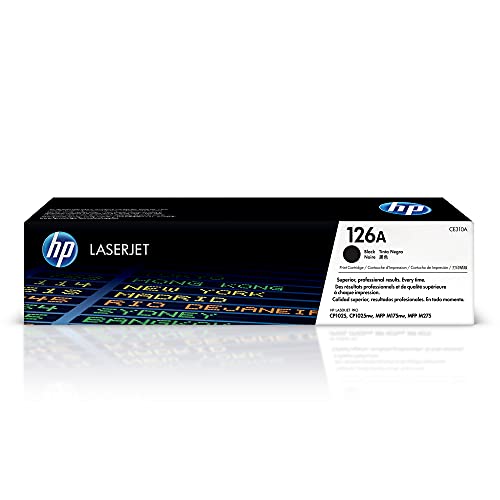 HP 126A (CE310A) Schwarz Original Toner, 1er Pack, schwarz von HP