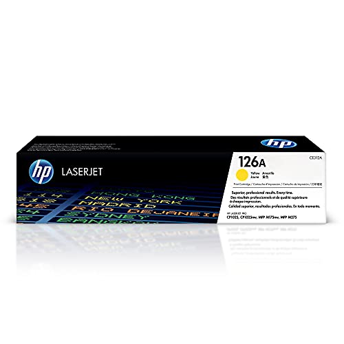 HP 126A (CE312A) Gelb Original Toner für HP Color Laserjet Pro CP1025, M175, TopShot Laserjet Pro M275 von HP