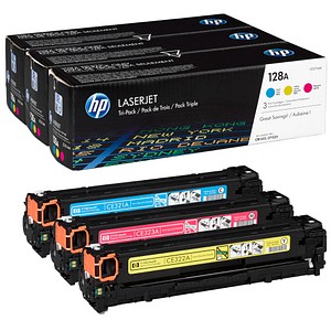 HP 128A (CF371AM) cyan, magenta, gelb Tonerkartuschen, 3er-Set von HP