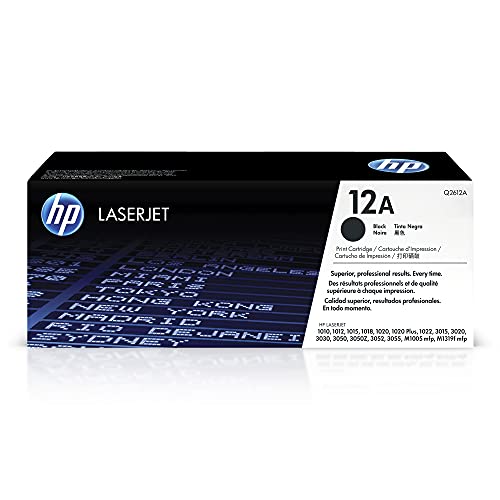 HP 12A (Q2612A) Schwarz Original Toner für HP Laserjet 1010, 1020, 1022, 3015, 3050, 3055 von HP