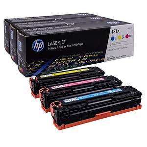 HP 131A (U0SL1AM) cyan, magenta, gelb Tonerkartuschen, 3er-Set von HP