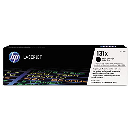 HP 131X (CF210X) Schwarz Original Toner mit hoher Reichweite für HP LaserJet Pro 200 Color M251, MFP M276, XL von HP