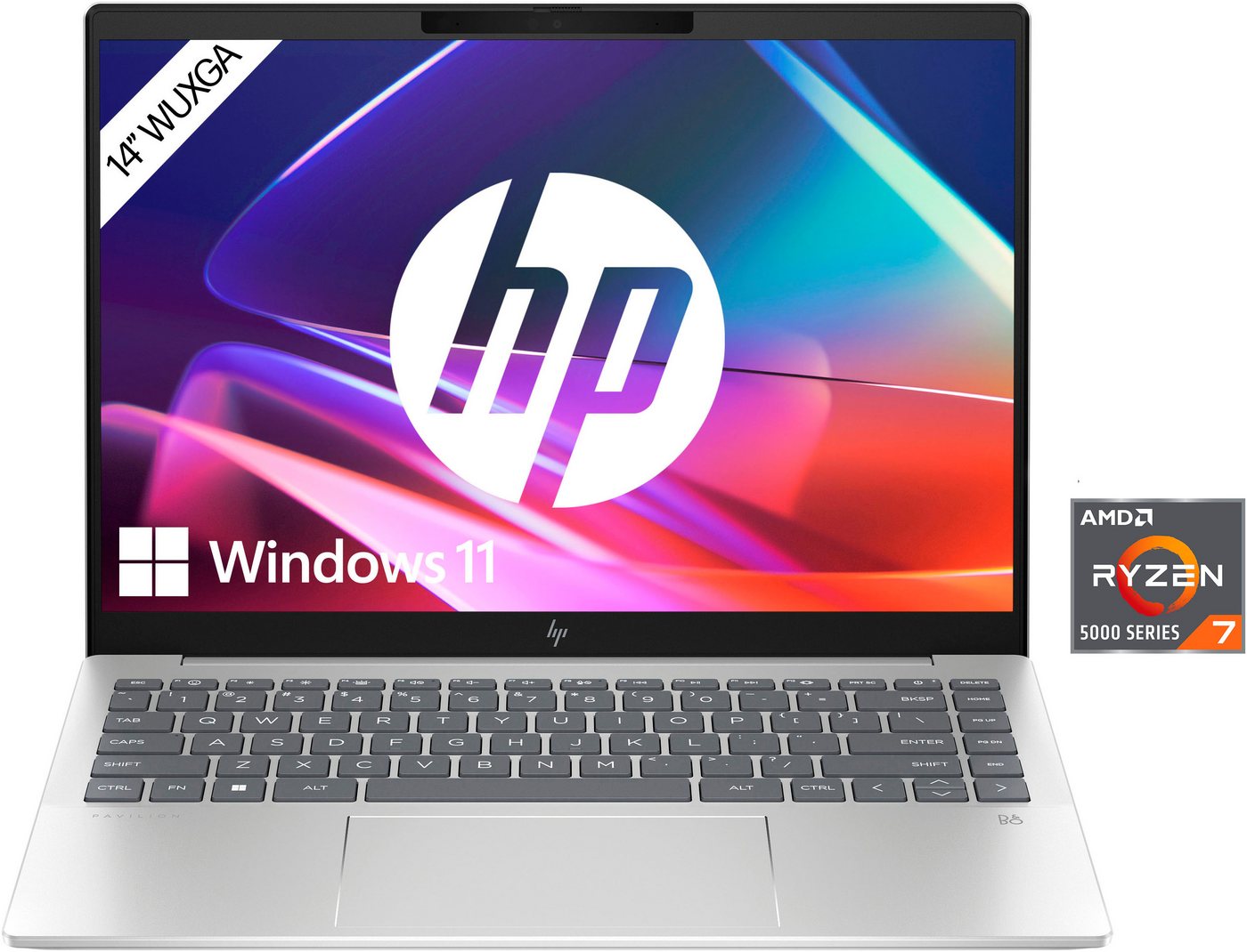 HP 14-ey0257ng Notebook (35,6 cm/14 Zoll, AMD Ryzen 5 7540U, Radeon 740M, 1000 GB SSD) von HP