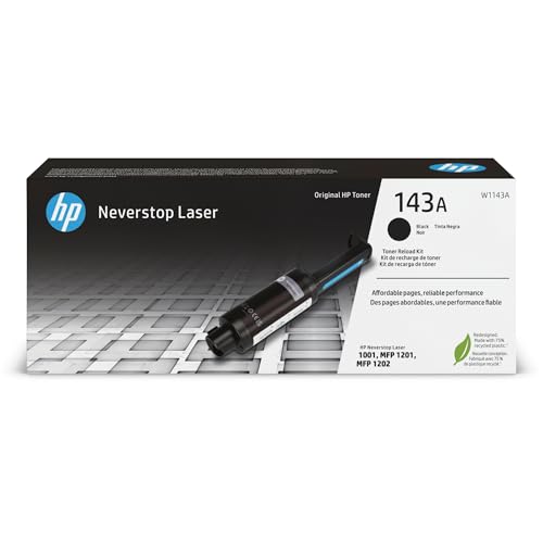 HP 143A (W1143A) Schwarz Original Neverstop Toner-Nachfüllkit für HP Neverstop Laserdrucker von HP