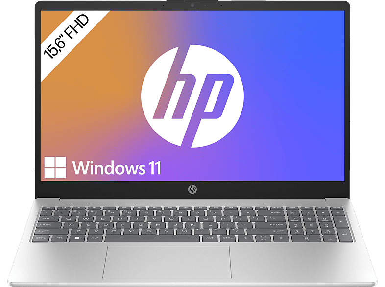 HP 15-fc0376ng, Notebook, mit 15,6 Zoll Display, AMD Ryzen™ 7,7730U Prozessor, 16 GB RAM, 512 SSD, Radeon™ Onboard Graphics, Silber, Windows 11 Home (64 Bit) von HP