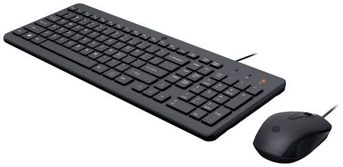 HP 150 Kabelgebunden Tastatur, Maus-Set Deutsch, QWERTZ Schwarz HP 150 Kabelgebunden Tastatur, Maus-Set Deutsch, QWERTZ Schwarz von HP
