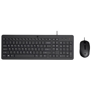 HP 150 Tastatur-Maus-Set kabelgebunden schwarz HP 150 Tastatur-Maus-Set kabelgebunden schwarz von HP