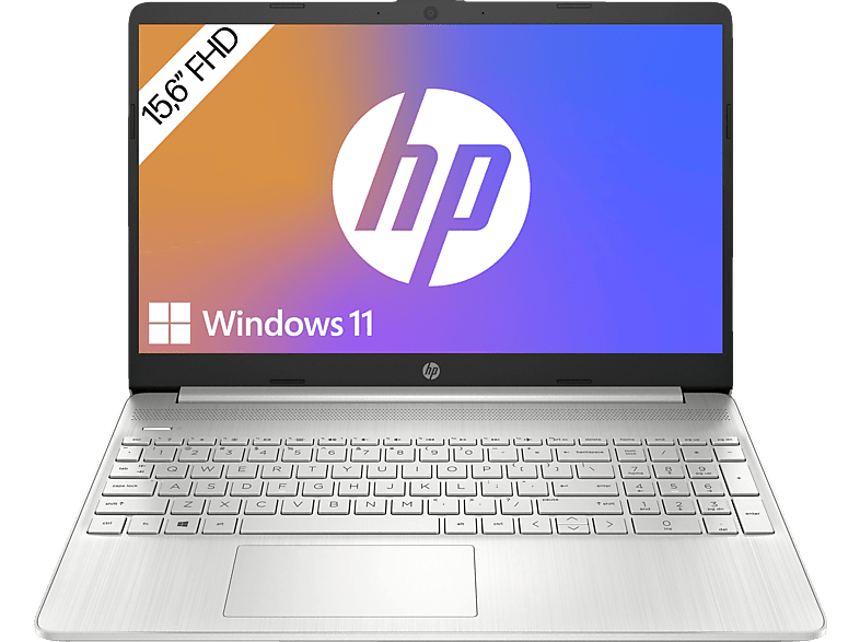 HP 15s-fq5356ng, Notebook, mit 15,6 Zoll Display, Intel® Core™ i5,i5-1235U Prozessor, 16 GB RAM, 1 TB SSD, Iris® Xe, Silber, Windows 11 Home (64 Bit) von HP