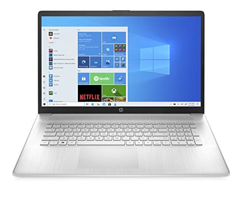 HP 17-cn0055ng (17,3 Zoll / Full HD IPS) Laptop (Intel Core i5-1135G7, 8GB DDR4 RAM, 512GB SSD, Intel Iris Xe Grafik, Windows 10, QWERTZ-Layout) silber von HP