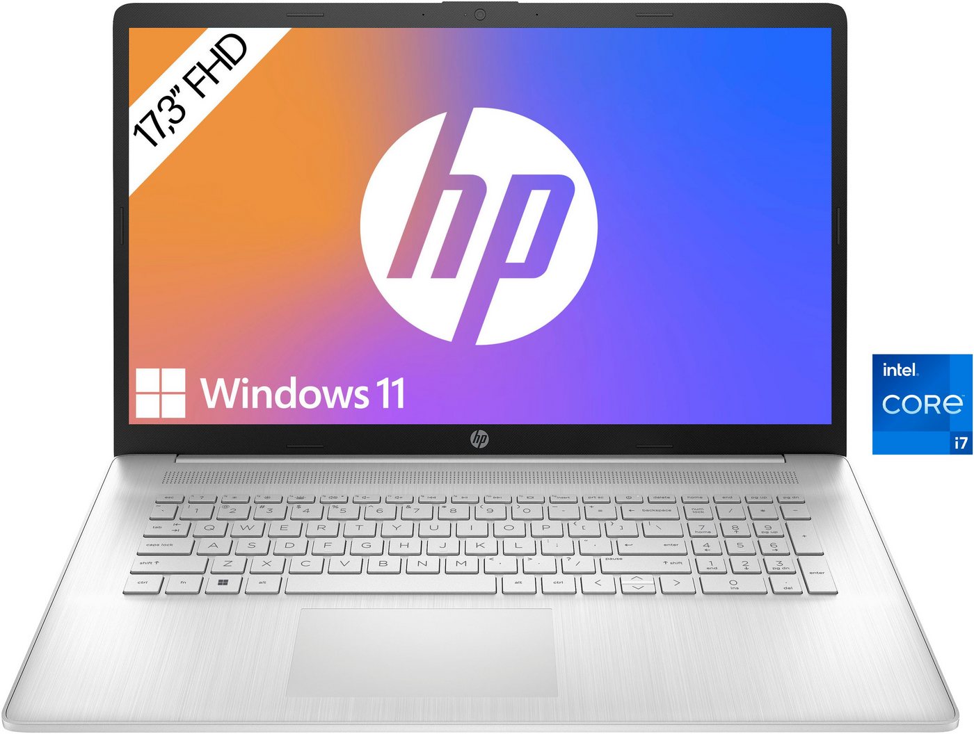 HP 17-cn2254ng Notebook (43,9 cm/17,3 Zoll, Intel Core i7 1255U, Iris® Xᵉ Graphics, 1000 GB SSD) von HP