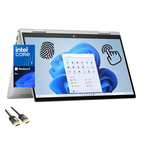 HP 2-in-1 Envy Laptop, 14 Zoll FHD Touchscreen Display, Intel 10-Cores 7-150U (bis zu 5,4 GHz), 16 GB RAM, 1 TB PCIe SSD, WiFi 6E, Backlit KB, FP Reader, Webcam, USB-C, HDMI, PDG HDMI-Kabel, Win 11 von HP