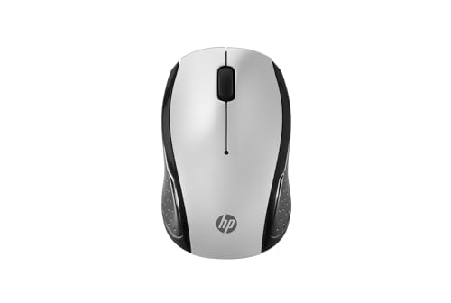 HP 200 (2HU84AA) kabellose Maus (1.000 dpi, 3 Tasten, Scrollrad, USB dongle) schwarz / silber von HP