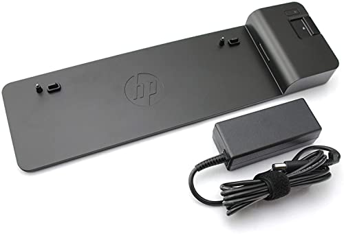 HP 2013 UltraSlim-Dockingstation D9Y32AA schwarz, inkl. 65 Watt Netzteil (Generalüberholt) von HP