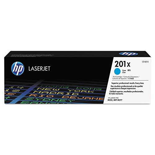 HP 201X (CF401X) Blau Original Toner mit hoher Reichweite für HP Color Laserjet Pro M252, M274n, M277, XL von HP