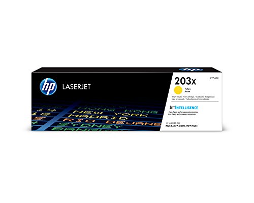 HP 203X (CF542X) Original Toner Gelb mit hoher Reichweite für HP LaserJet Pro M254, XL von HP