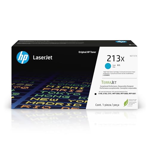 HP 213X Cyan Original Laserjet-Tonerkartusche mit hoher Reichweite HP 213X Cyan Original Laserjet-Tonerkartusche mit hoher Reichweite von HP