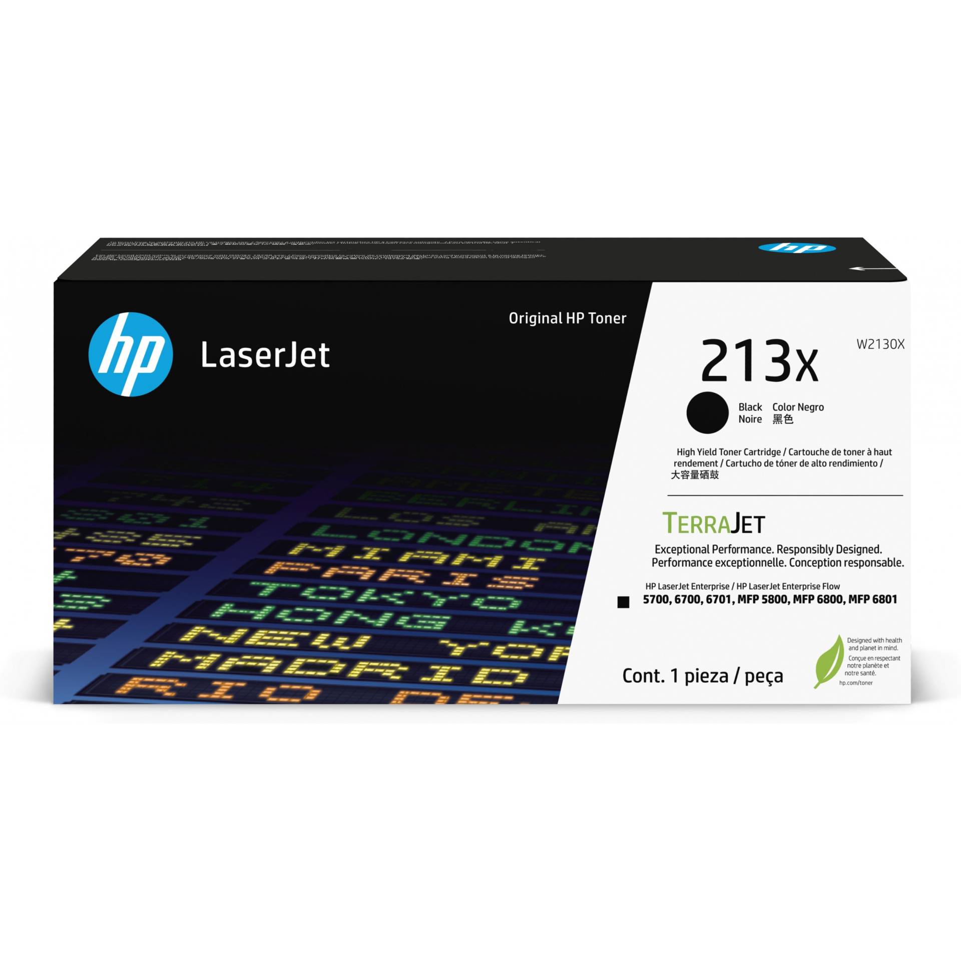 HP Toner 213X W2130X Schwarz bis zu 9.000 Seiten HP Toner 213X W2130X Schwarz bis zu 9.000 Seiten von HP