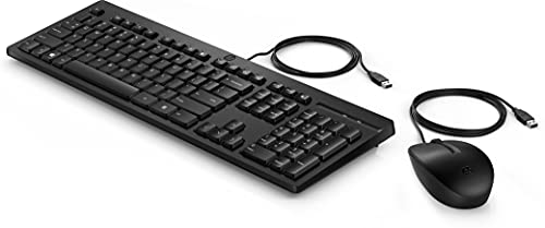 HP 225 Kabelgebundene Tastaturkombination, Schwarz, QWERTZ HP 225 Kabelgebundene Tastaturkombination, Schwarz, QWERTZ von HP