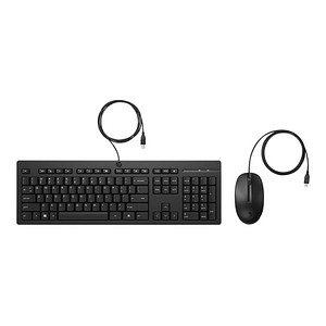 HP 225 Tastatur-Maus-Set kabelgebunden schwarz HP 225 Tastatur-Maus-Set kabelgebunden schwarz von HP