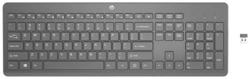 HP 230 Kabellos Tastatur Deutsch, QWERTZ Schwarz von HP