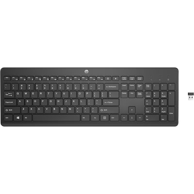 HP 230 Kabellose Tastatur Schwarz 3L1E7AA#ABD von HP