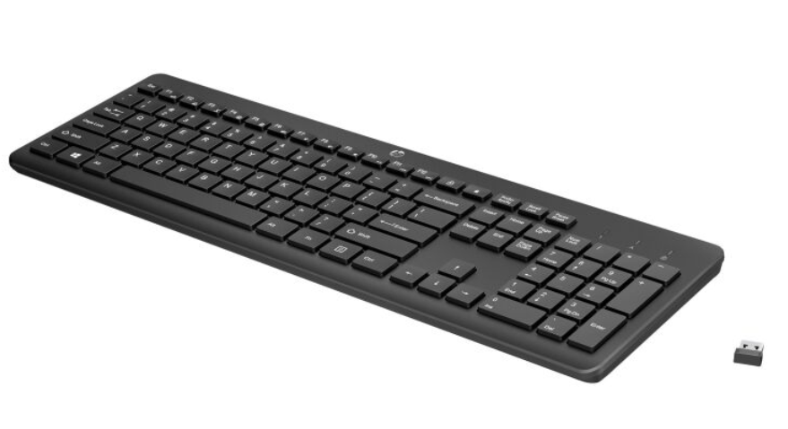 HP 230 Wireless Tastatur (Schwarz), DE von HP