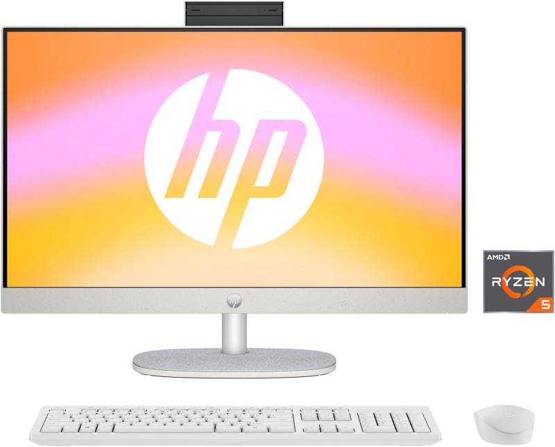 HP 24-cr0229ng All-in-One PC (23,8 Zoll, AMD Ryzen 5 7320U, Radeon™ 610M, 16 GB RAM, 512 GB SSD) von HP
