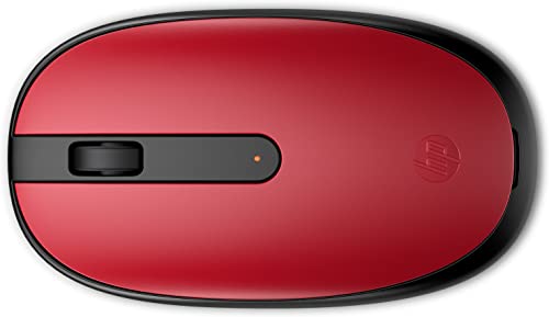HP 240 (‎43N05AA) kabellose Maus (1.600 dpi, 3 Tasten, Scrollrad, USB dongle), rot von HP