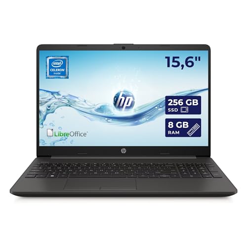 HP 250 G9 Notebook Display 15.6" 1366 x 768 Pixel Intel N4500 8 GB DDR4-SDRAM 256GB SSD Wi-Fi OPEN OFFICE W11 von HP